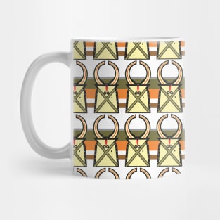 Toussian Mask Motif Mug